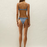 Faithfull - Moana Bikini Top Vintage Blue Check
