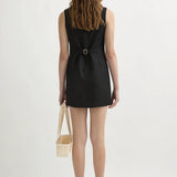 Posse - EMMA BUTTON DOWN DRESS - BLACK