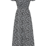 Faithfull - Aurelie Midi Dress Leilani Charred Navy - Final Sale