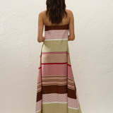Faithfull - Yolina Maxi Dress Barragan Stripe Dusty Mauve