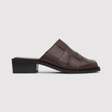 St. Agni - Woven Mules - Chocolate