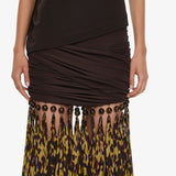 Christopher Esber - Tortoiseshell Droplet Jersey Skirt