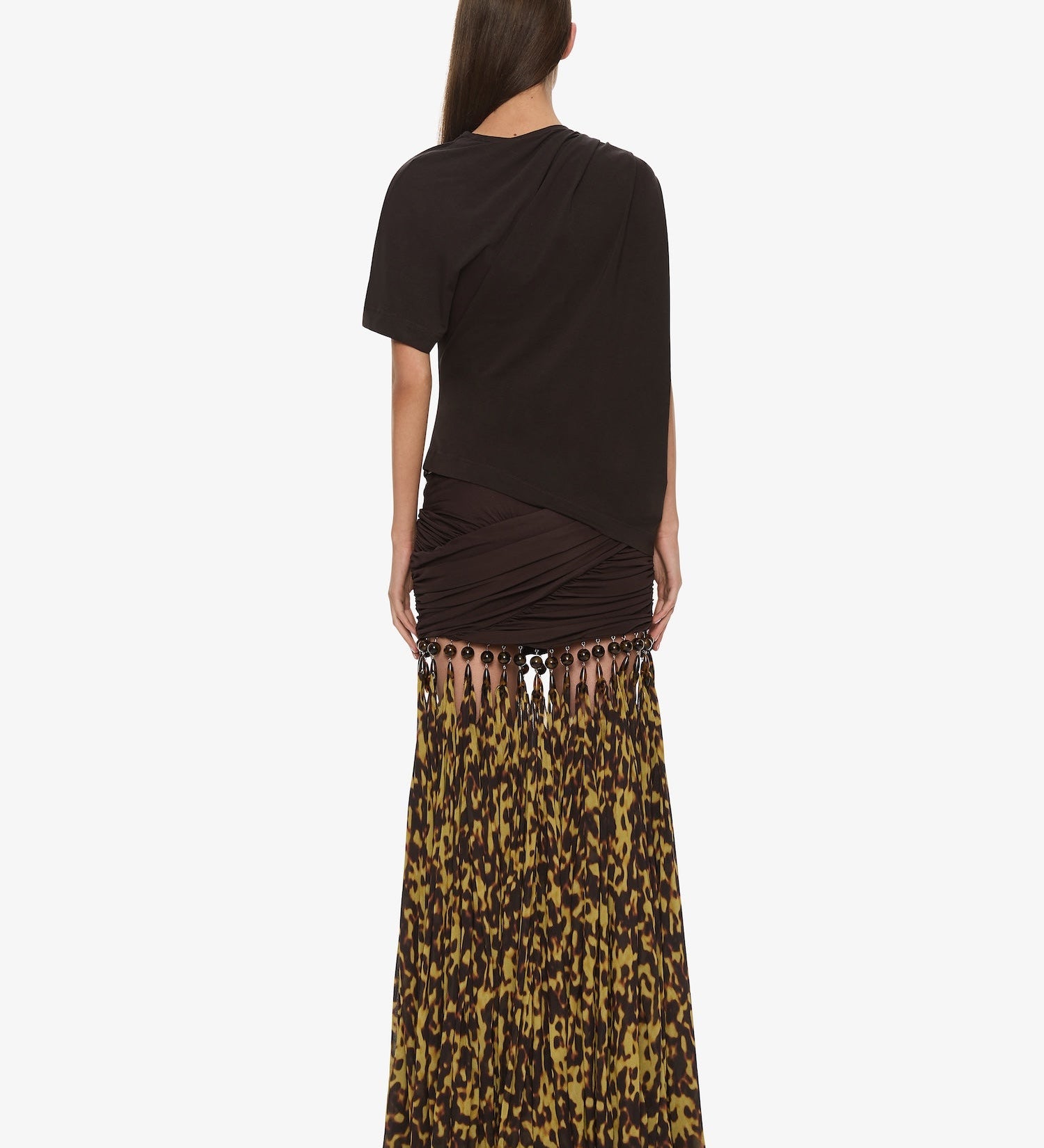 Christopher Esber - Tortoiseshell Droplet Jersey Skirt
