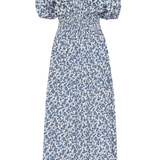 Faithfull - Valras Midi Dress Leilani Mid Blue - Final Sale
