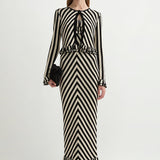 Posse - MILES DRESS - CREAM & BLACK