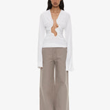 Christopher Esber - Salacia Ruched Long Sleeve Top