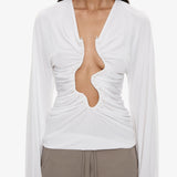 Christopher Esber - Salacia Ruched Long Sleeve Top