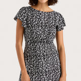 Faithfull - Valras Mini Dress Amaryllis Floral Black - Final Sale