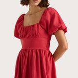 Faithfull - Dalia Midi Dress Red - Final Sale