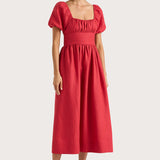 Faithfull - Dalia Midi Dress Red - Final Sale