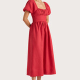 Faithfull - Dalia Midi Dress Red - Final Sale