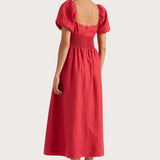 Faithfull - Dalia Midi Dress Red - Final Sale