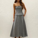 Faithfull - Leceia Skirt Cantinho Gingham Black
