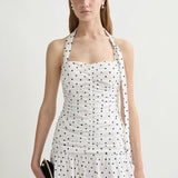 Posse - EDIE DRESS - CREAM BLUE POLKA DOT