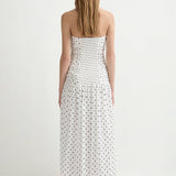 Posse - EDIE DRESS - CREAM BLUE POLKA DOT