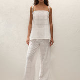 Faithfull - Mora Top Handkerchief Broderie White