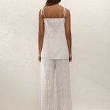 Faithfull - Mora Top Handkerchief Broderie White