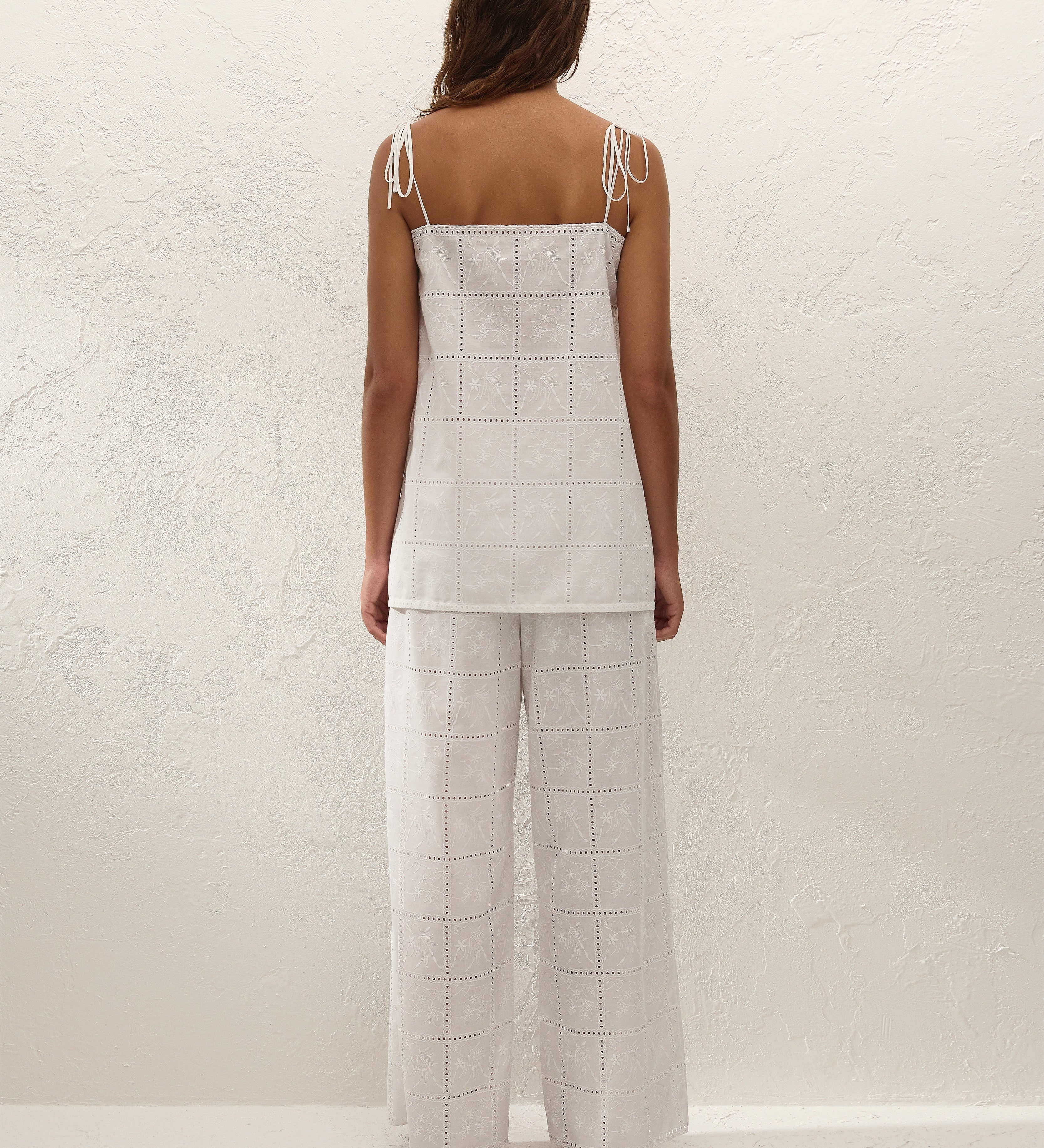 Faithfull - Mora Top Handkerchief Broderie White