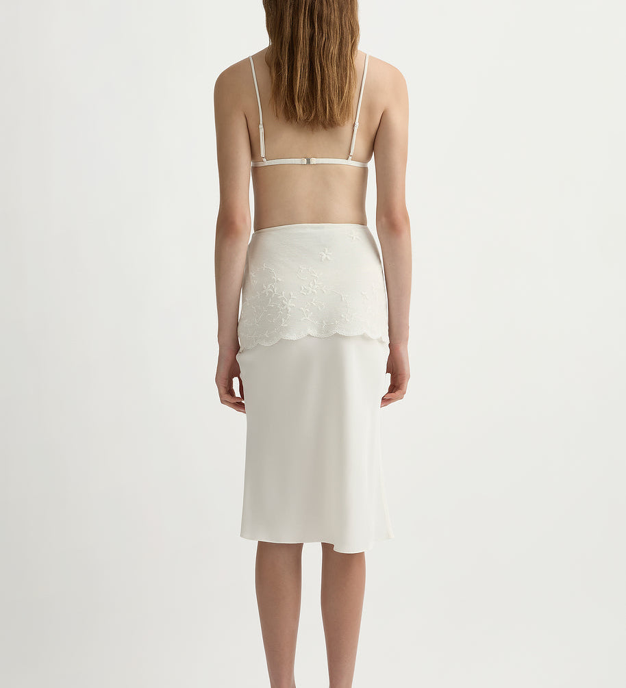 Posse - COVE SKIRT - PEARL