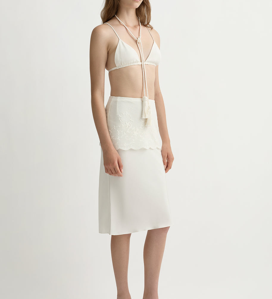 Posse - COVE SKIRT - PEARL