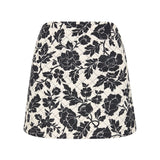 Posse - ROMEO MINI SKIRT - NOIR BLOOM