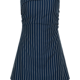 Faithfull - Britta Top Chevron Stripe Vintage Navy