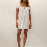 Faithfull - Serafina Mini Dress Handkerchief Broderie White
