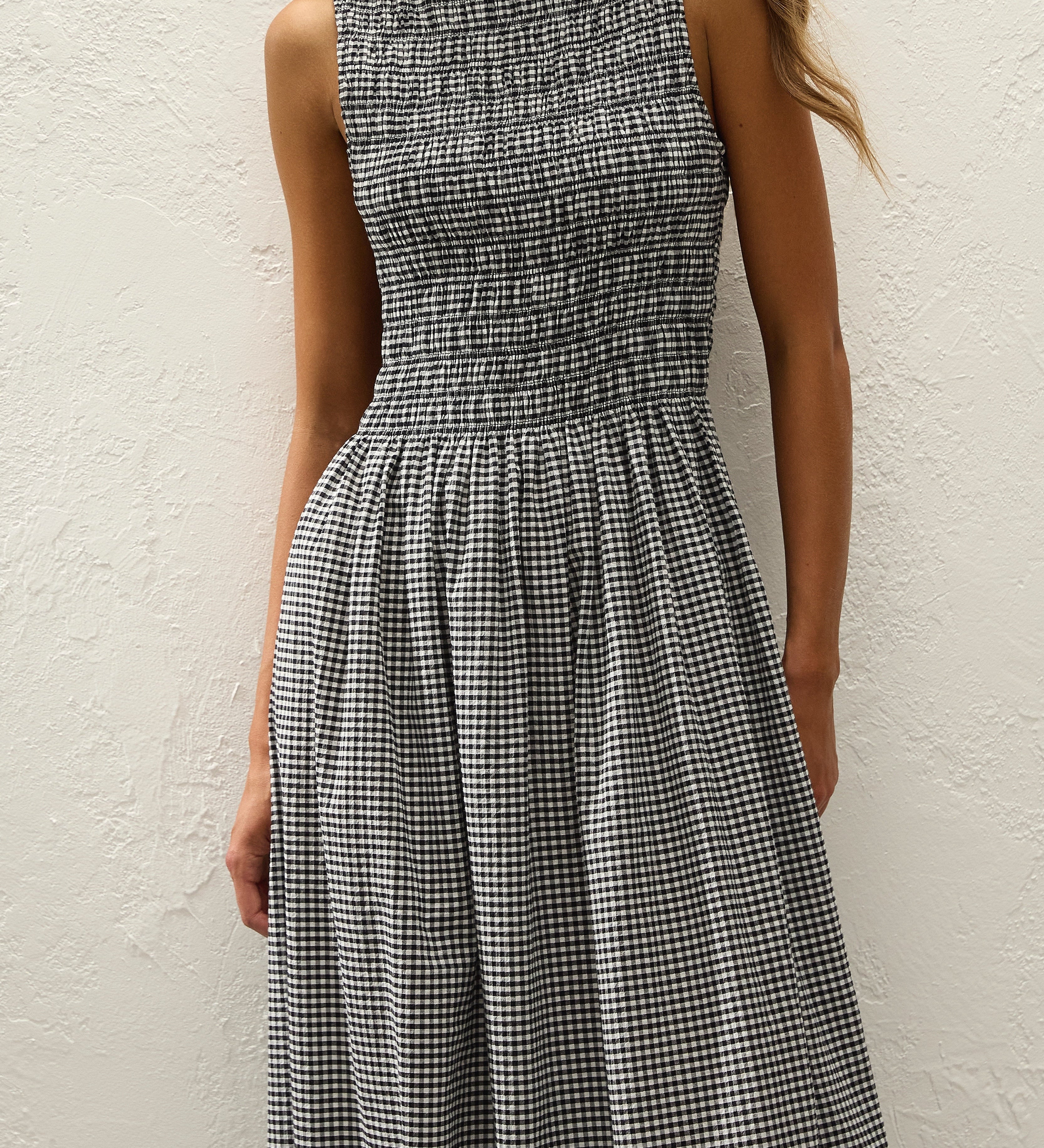 Faithfull - Carina Maxi Dress Cantinho Gingham Black