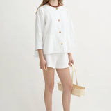 Posse - OLIVIA BLOUSE - IVORY