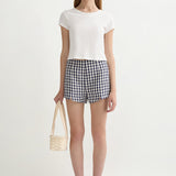 Posse - SADIE SHORT - NAVY GINGHAM