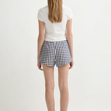 Posse - SADIE SHORT - NAVY GINGHAM