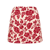 Posse - ROMEO MINI SKIRT - SCARLET BLOOM