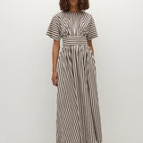 Faithfull - Oda Maxi Dress Norway Stripe Espresso