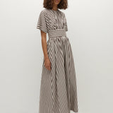 Faithfull - Oda Maxi Dress Norway Stripe Espresso