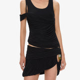 Christopher Esber - Beach Glass Shawl Jersey Tank
