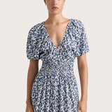 Faithfull - Valras Midi Dress Leilani Mid Blue - Final Sale