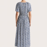 Faithfull - Valras Midi Dress Leilani Mid Blue - Final Sale