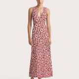 Faithfull - Jardin Midi Dress Leilani Red - Final Sale