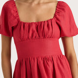 Faithfull - Dalia Midi Dress Red - Final Sale