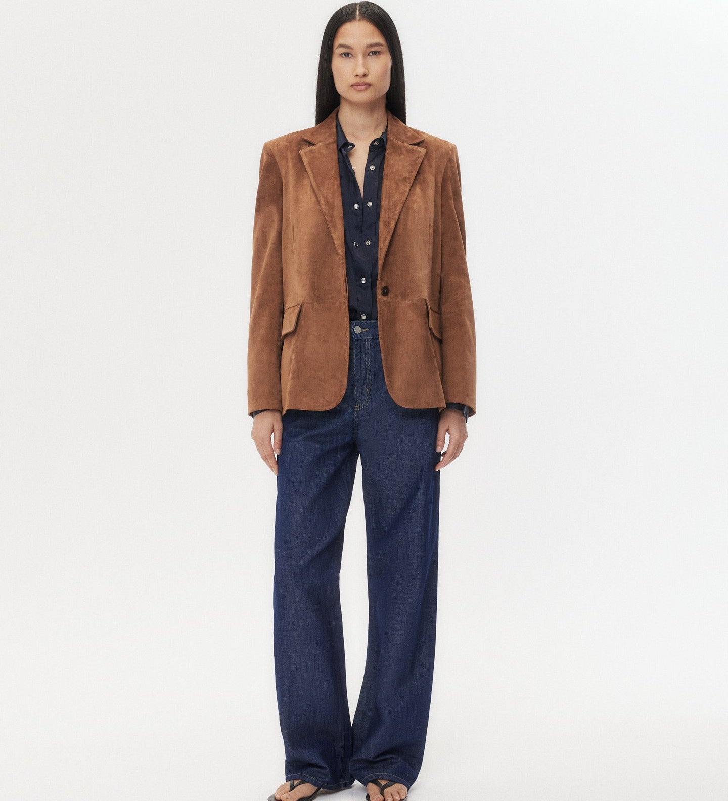 TWP - Jillian Blazer in Heavy Suede