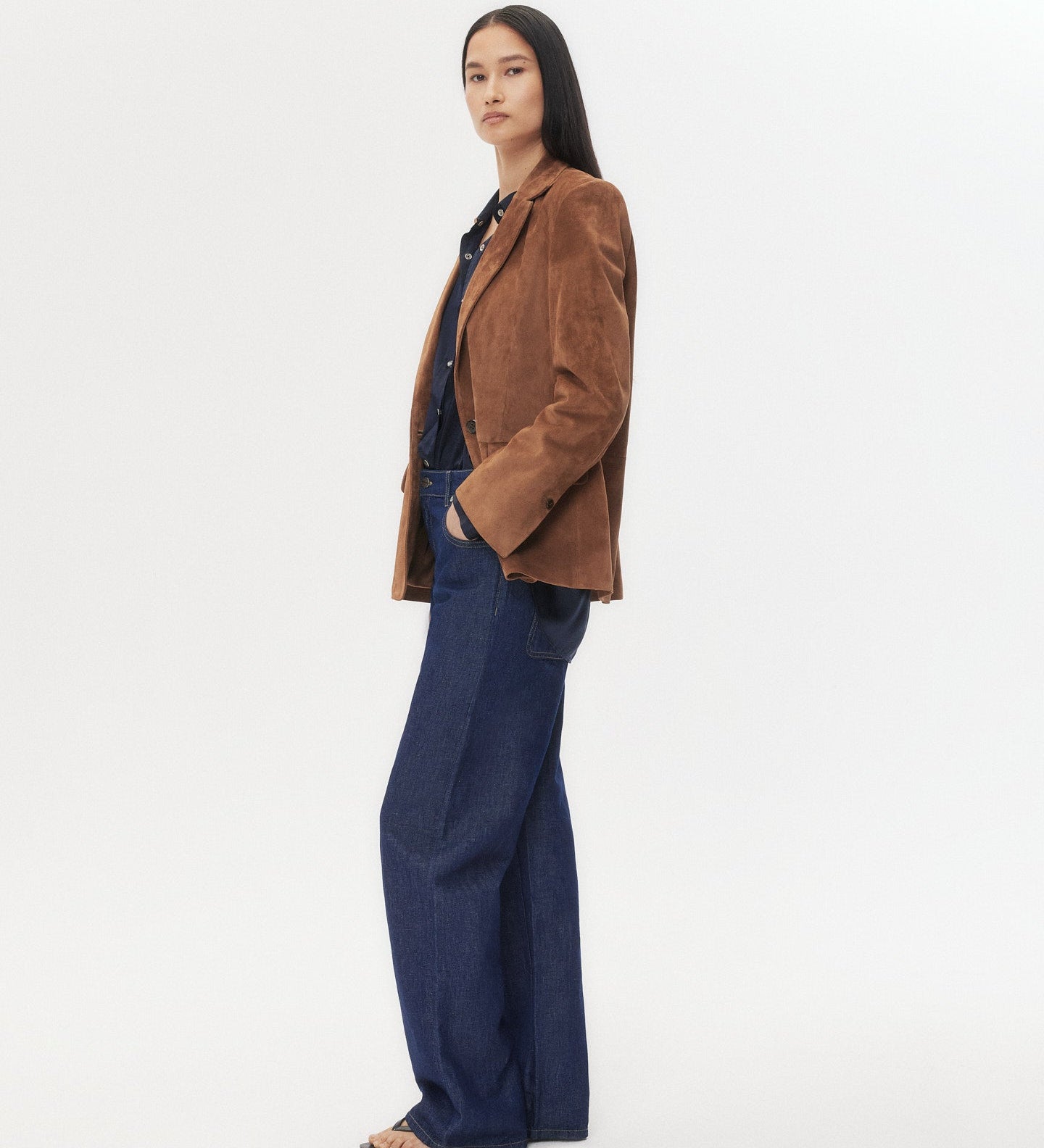 TWP - Jillian Blazer in Heavy Suede