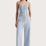 Faithfull - Freja Pant Blue Pinstripe - Final Sale