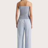 Faithfull - Freja Pant Blue Pinstripe - Final Sale