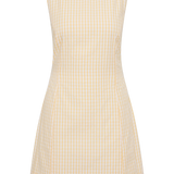 Faithfull - Sofia Mini Dress Butter Textured Gingham
