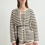 Posse - HENRY CARDIGAN - CREAM & BLACK