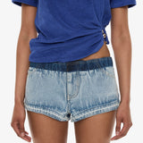 Christopher Esber - Reconstruct Denim Micro Short