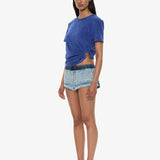 Christopher Esber - Reconstruct Denim Micro Short