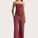 Faithfull - Jilliane Top Wine Stripe - Final Sale
