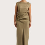Faithfull - Adelia Maxi Dress Khaki - Final Sale