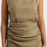 Faithfull - Adelia Maxi Dress Khaki - Final Sale